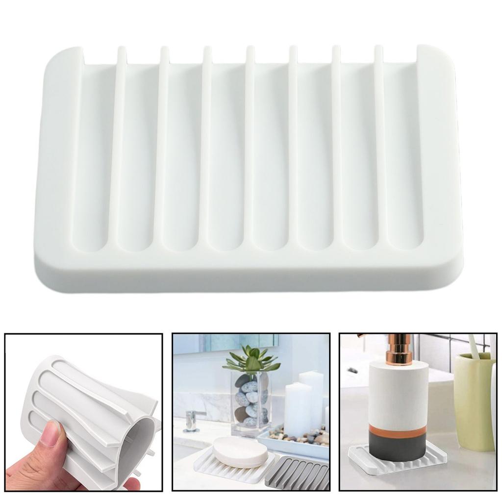High quality Silicone Self Draining Soap Dishes, Innovative Soap Holder & Saver