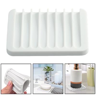 Stylish Silicone Soap Saver for Long Lasting Use In Gray and White