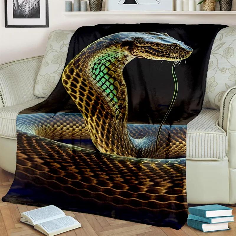 Gothic Snake Serpent Python Viper Blanket,Soft Throw Blanket for Home Bedroom Bed Sofa Picnic Travel Office Cover Blanket Kids
