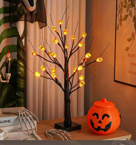 Halloween Tree Light Decoration with LED Lights for Holiday Party Decor