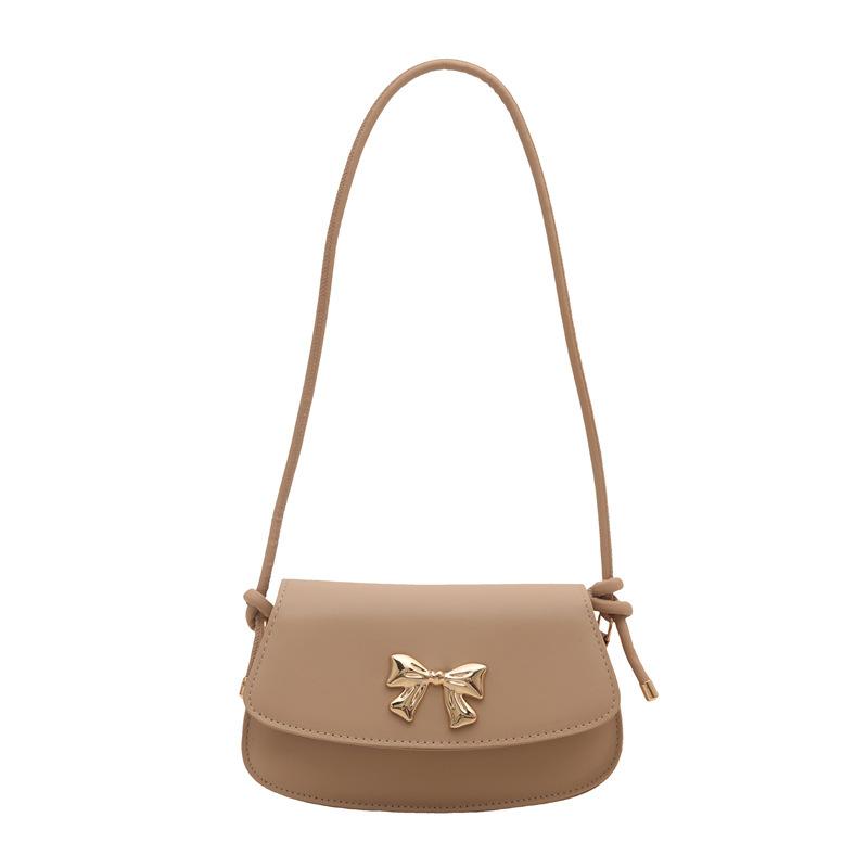 Underarm Bag Women's 2025 Spring New Trendy High-value Fashion Versatile Shoulder Messenger Bag Bow Saddle Bag