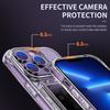 For iPhone 13 Pro Transparent Phone Case Card Holder Shockproof Corner TPU+Acrylic Phone Cover