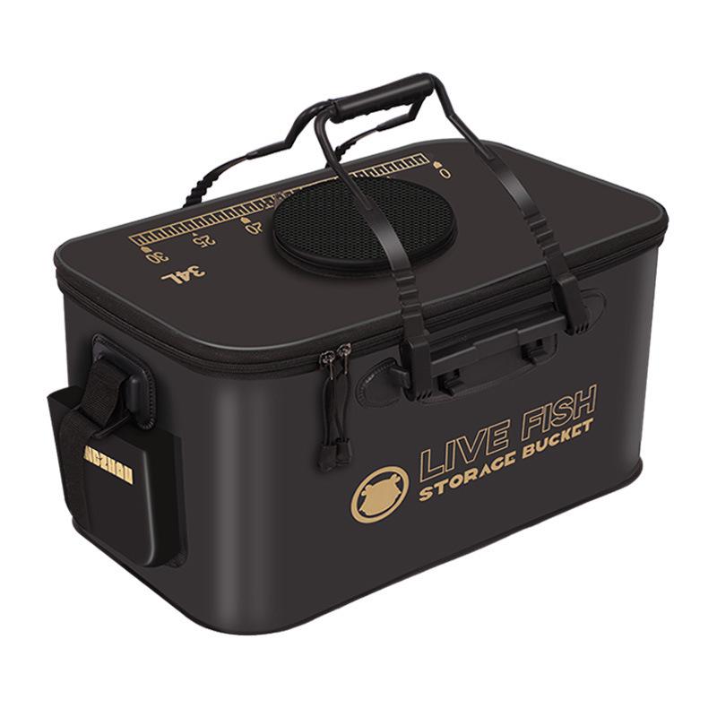Collapsible Outdoor Live Fish Water Bucket - Thickened, Durable Fish Protection Tank