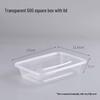 Disposable Transparent Food Containers