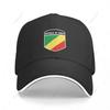 Multifunction Republic Of Congo Flag Shield Sandwich Baseball Cap Unisex Sports Casual Caps Golf Hat Fishing Outdoors