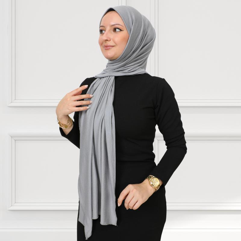 Hijab für Damen, Viskose-Schal, leicht, muslimischer Hijab, langer Schal, islamische Schals, türkisches Seiden-Kopftuch für Damen