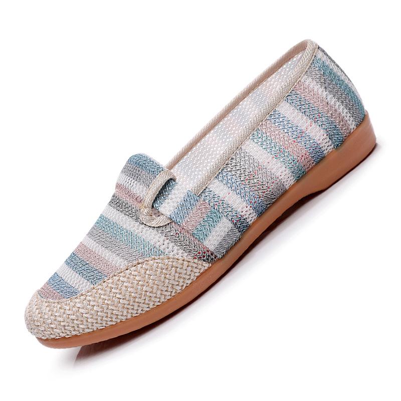 Women's Non-Slip Breathable Mesh Slip-On Shoes - Comfortable, Soft Sole, Fashionable, Versatile Spring/Summer Style