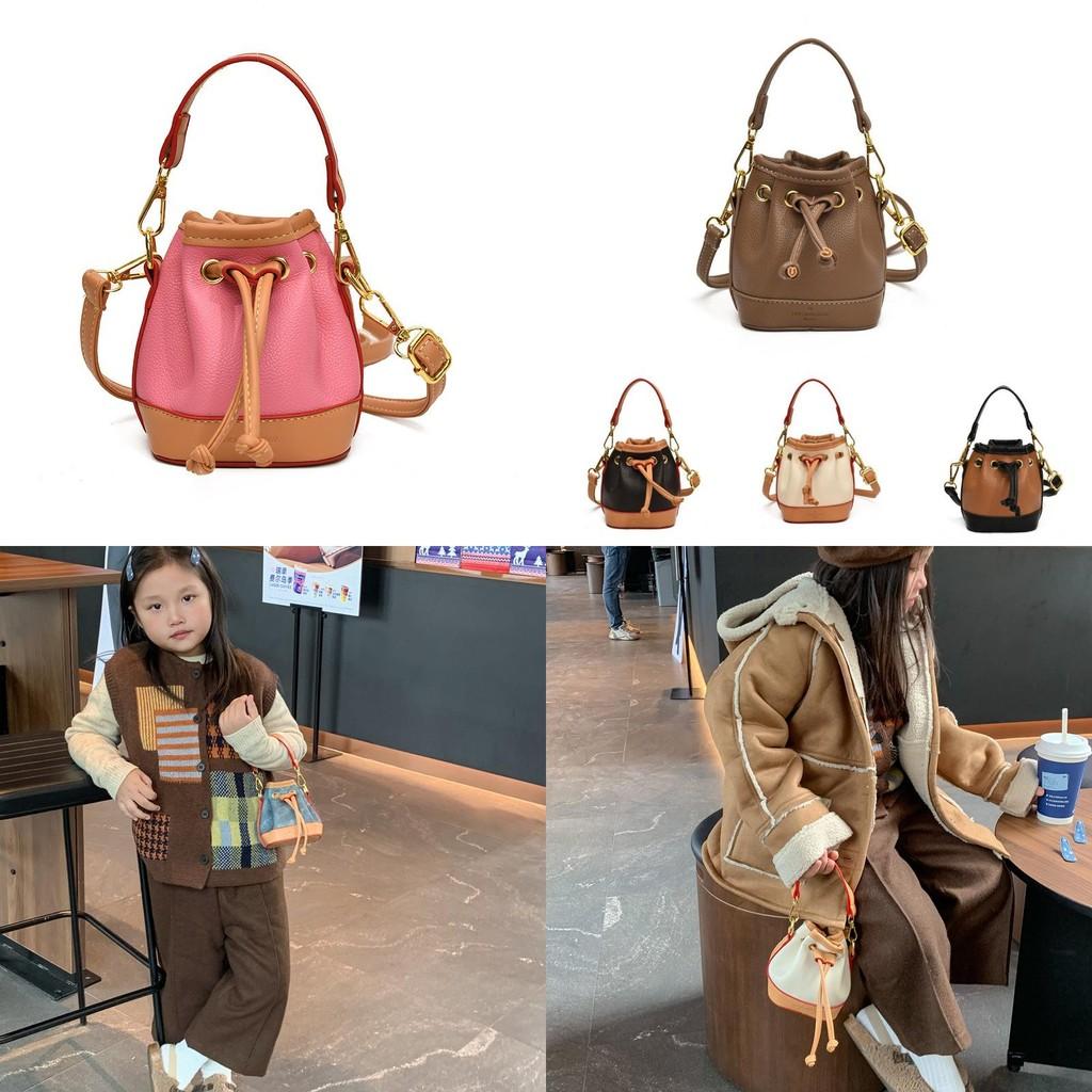 Stylish Mini Bucket Bag For Girls Fashionable Colorful Handbag Perfect For Kids