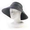 Excellent Hat Raffia Hat Straw Hat Dark Gray Raffia Women F Used