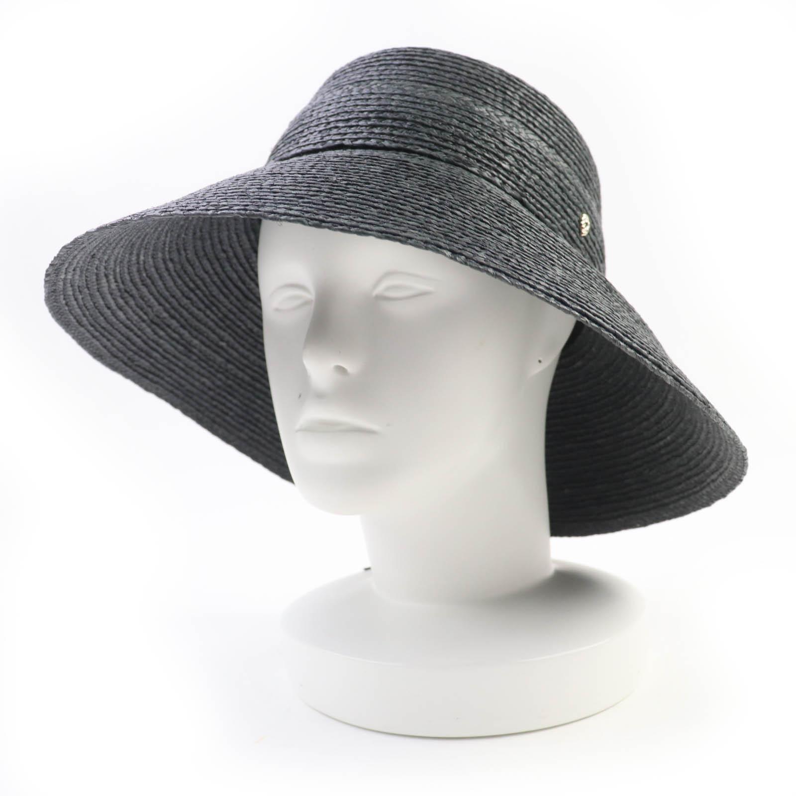 

Excellent HELEN KAMINSKI hat raffia hat straw hat Dark gray Raffia Women F Used