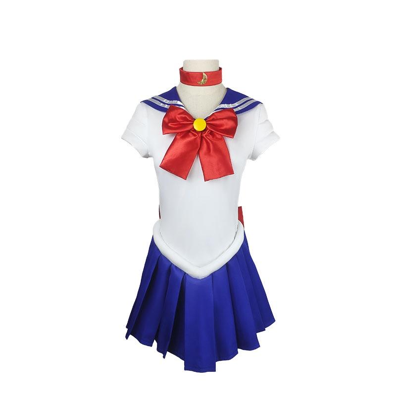

Usagi Anime Tsukino Cosplay Costume Uniform Halloween Carnival Suit Children,110cm