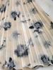 Japanese Korean Chiffon Pleated High Waist Long Skirt - Comfortable, Casual & Slimming