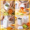 White Potato Cutter French Fry Maker Fries Maker Stainless Steel Vegetable Dicer Multifunctional Vegetable Cutter