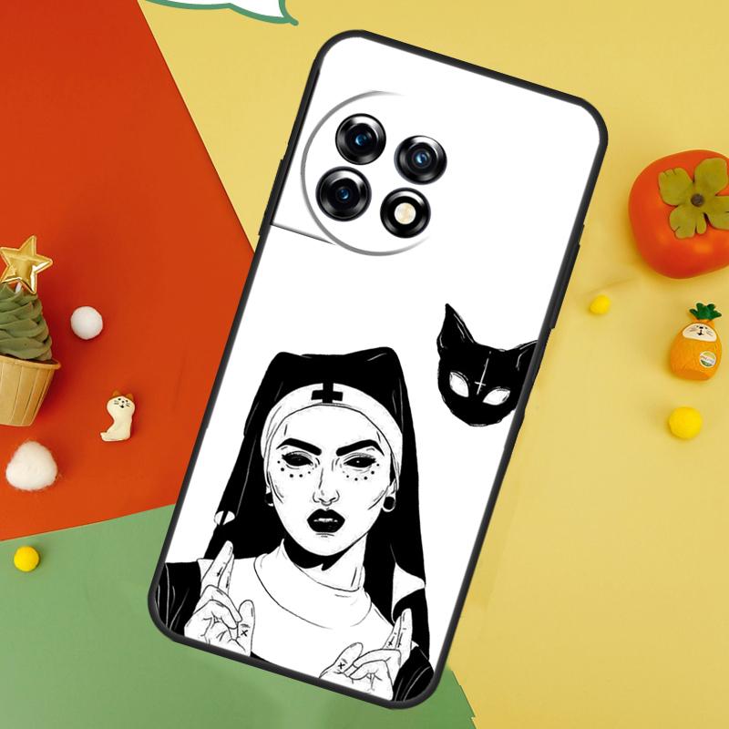 Gothic Witch Satan Hülle für OnePlus Nord 5 CE 2 3 4 Lite N20 N30 OnePlus 15 13 12 11 10 10T 12R 13T 13R