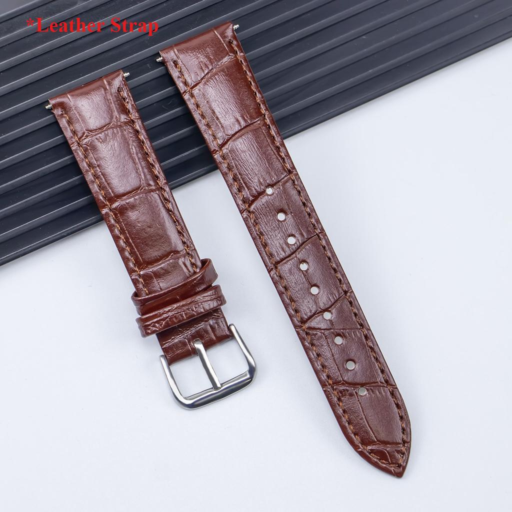 20mm 22mm Leather Strap for Samsung Galaxy Watch 7 6 5 4 40 44mm Gear Band Vintage Bracelet for Xiaomi Redmi Watch 5 Lite/Active