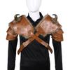 Faux Leather Medieval Shoulder Pauldron Pauldron for Role Play Cosplay Men