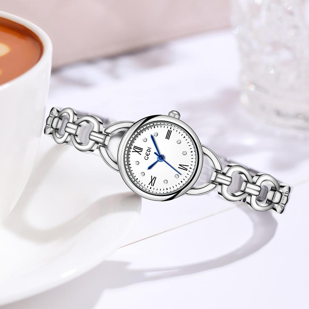 Fashion Accessorie Women's Light Luxury Niche High-End Waterproof Bracelet Watch Student Temperament Quartz Alloy Watch