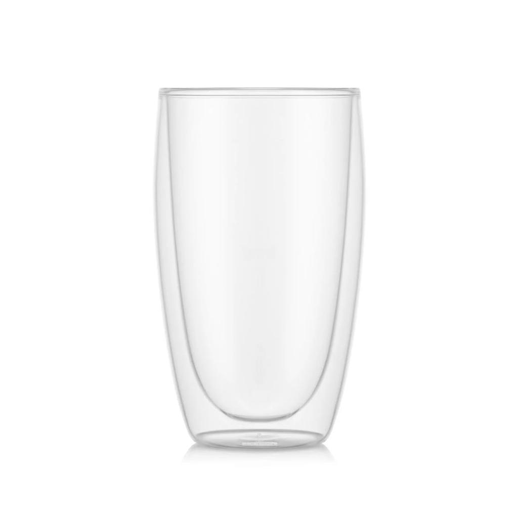 BODUM PAVINA Double-Walled Glass Tumbler, 450ml, Set of 2. Features: Insulated construction, heat-resistant glass, microwave, oven, dishwasher, and fr