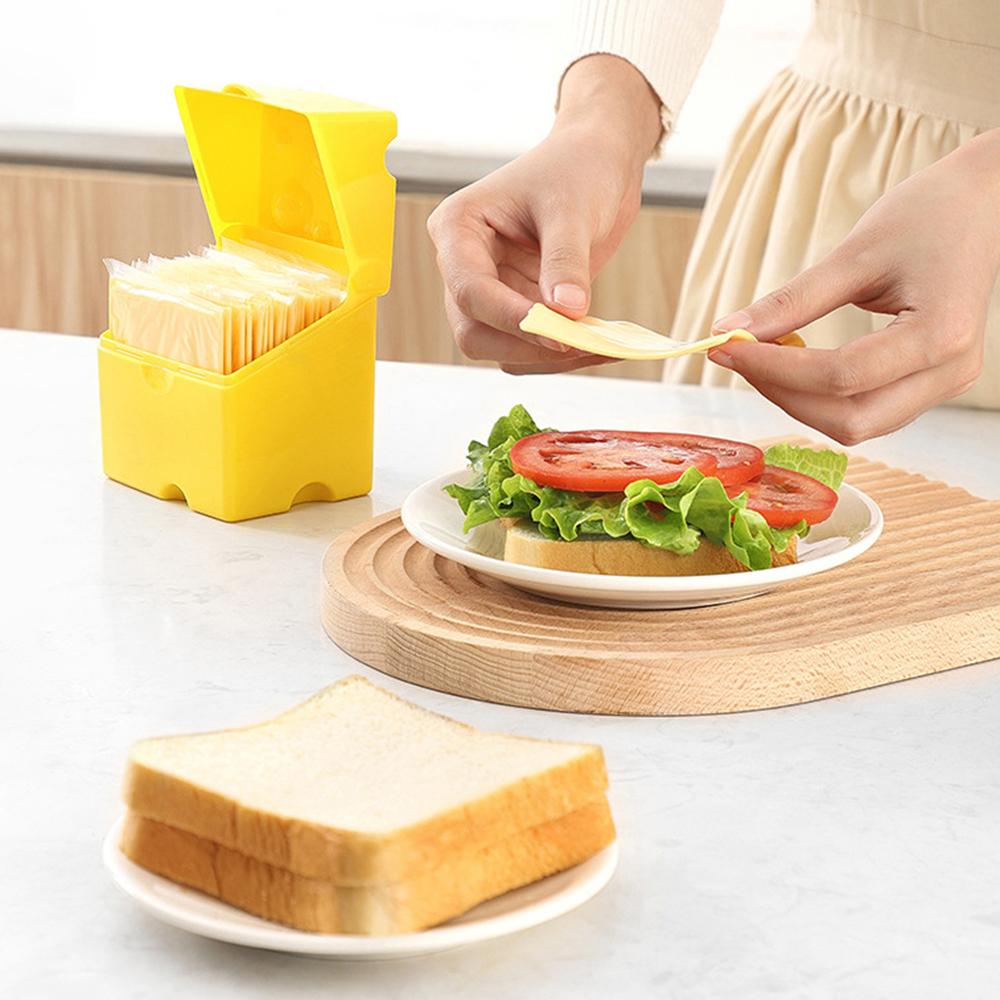 Clamshell Cheese Box, Household Kitchen Crisper, Butter, Cheese, Cheese Packaging Storage Box, Refrigerator Food Crisper Box