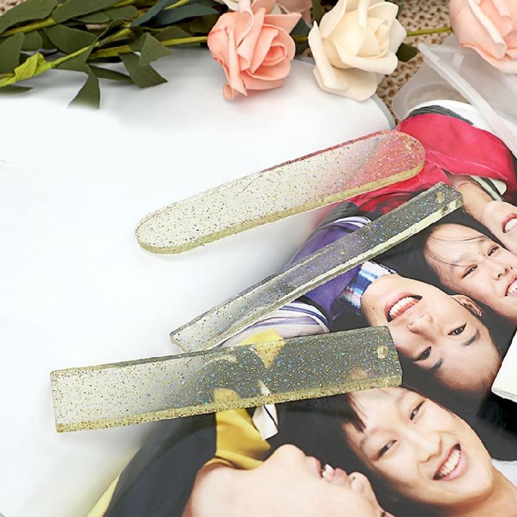 Silikonowa forma łatwo wyjmowalna do rękodzieła Prostokątna/Owalna forma na zakładki do książek Forma z żywicy epoksydowej do tworzenia biżuterii