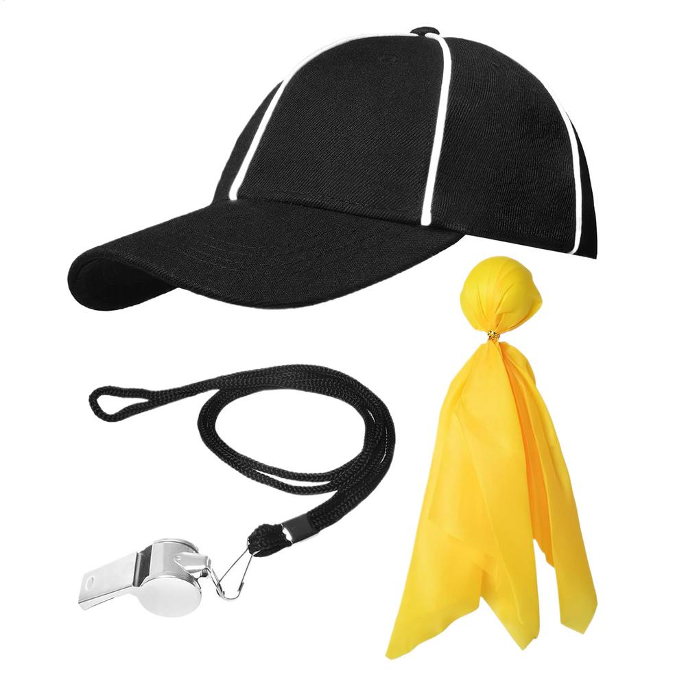 

Referee Accessories For Men Comfort Breathable Set With Hat Flag And Whistle Referee Whistle And Hats For Men Women Youth Teens