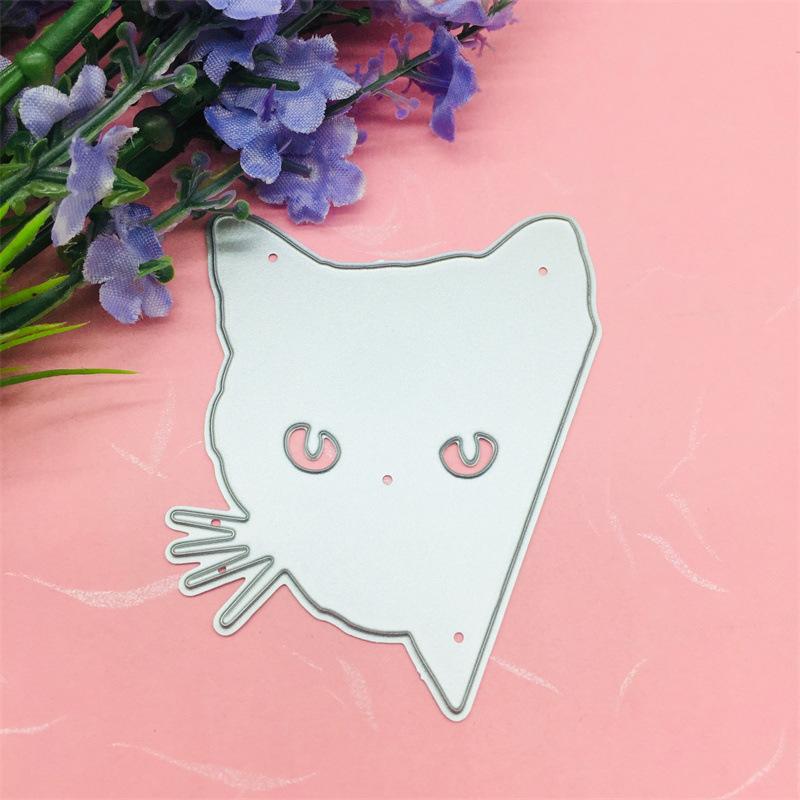 Cat Dies Stencils Card Making Paper DIY Craft Metal Cutting