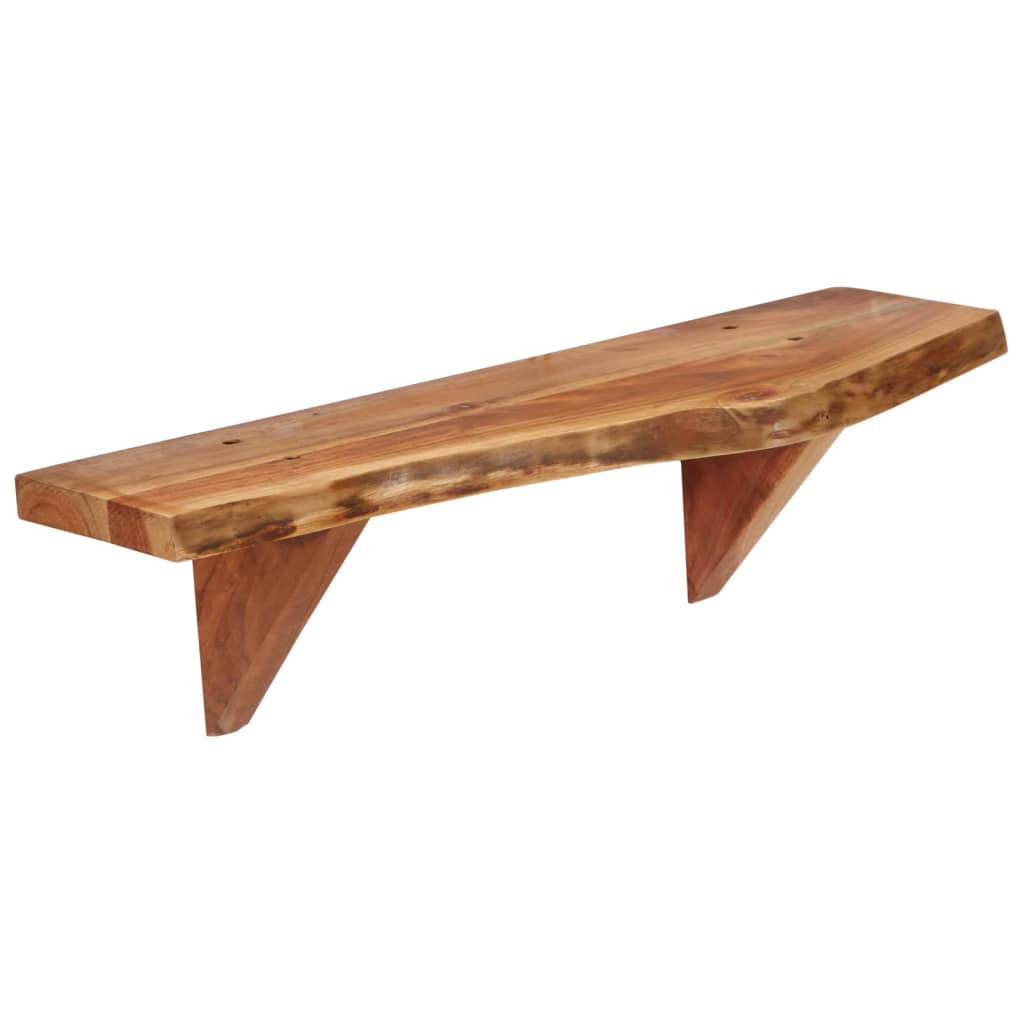 Wall Shelves 2 Pcs 60 X 20 X 18 Cm Solid Acacia Wood