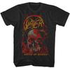 Camiseta Slayer South of Heaven Masculina Música Rock Banda Clássica Camiseta Heavy Metal Preta Unissex