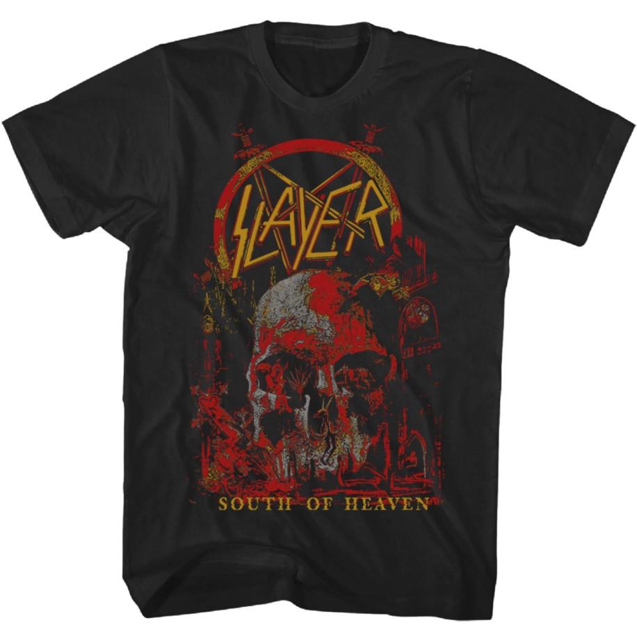 Slayer South of Heaven TShirt Mens Rock Music Classic Band Tee Heavy Metal Black Unisex T-Shirt XXL