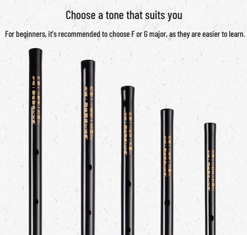 Querflöte aus Bambus, CDEFG-Tasten, Klassischer Stil für Schüler und Anfänger