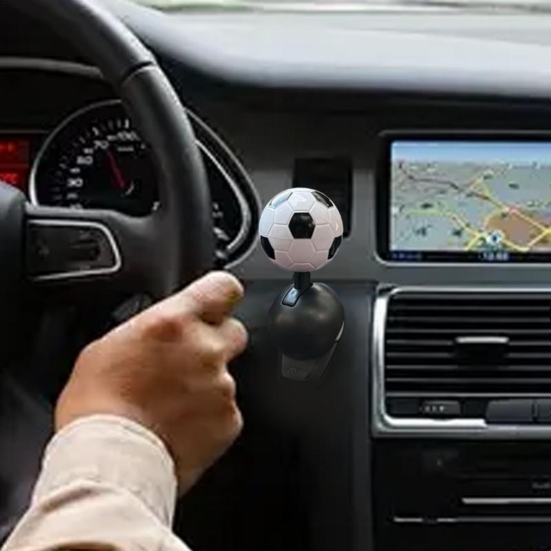 Lustiger Startknopf in Fußballform, selbstklebender Ein-Knopf-Start-Joystick, stilvoller Auto-Startknopf, Wippschalter, Auto-Dekorationszubehör