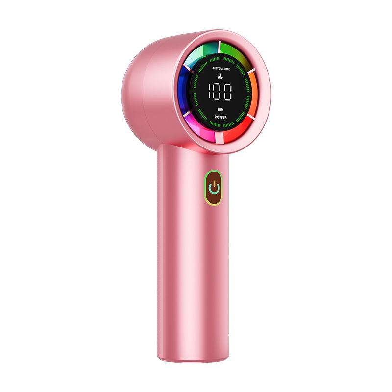 High-Speed USB Rechargeable Mini Portable 100-Speed Brushless Handheld Fan 167x60x62mm