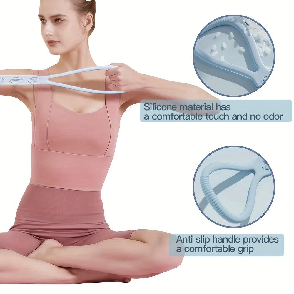Silicone Resistance Bands Set Non-Slip Medium Tension Stretch Straps for Fitness Yoga Strength Training Home & Outdoor Exercise Equipment