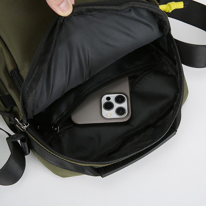 Bolsa Transversal Masculina Oxford Bolsas de Ombro Único Armazenamento de Grande Capacidade Moda Múltiplos Bolsos Bolsa Transversal para Viagem de Negócios Mochila Diária