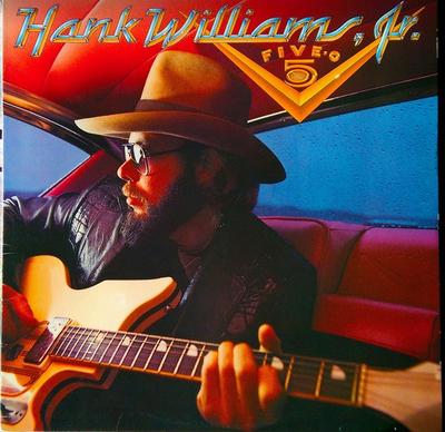 LP Record HANK WILLIAMS JR. - Five-O 9252671 WARNER BROS. 1985 US Country Used