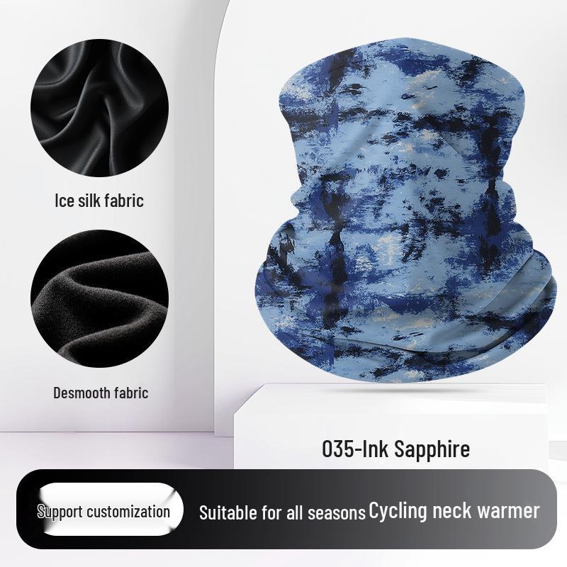 Summer Ice Silk Quick-Dry Headscarf: Versatile, Breathable, Sunscreen for Outdoor Sports & Cycling