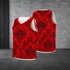 Men s Plus Size V Neck Sleeveless Blue Floral Printed Straight Hem Tank Top