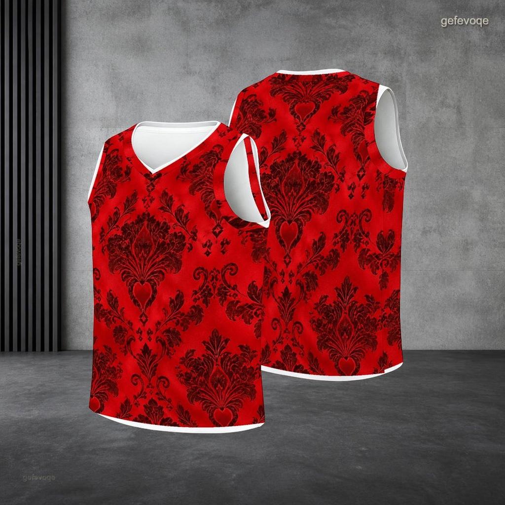 Men s Plus Size V Neck Sleeveless Blue Floral Printed Straight Hem Tank Top