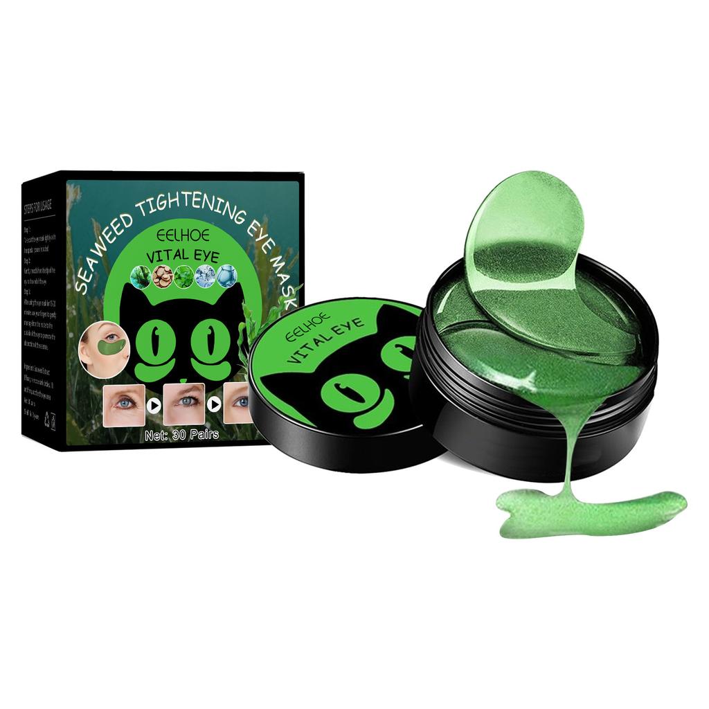 60Pcs Seaweed Collagen Mask Remove Dark Circles Anti Age Bag Eye Wrinkle Korea Skin Care Natural Moisturizing Gel Eye Patches