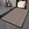 Floor Mat Anti-Slip Design Water Absorbent Quick Drying Bathroom Mat Durable Braided Texture Entryway Rug