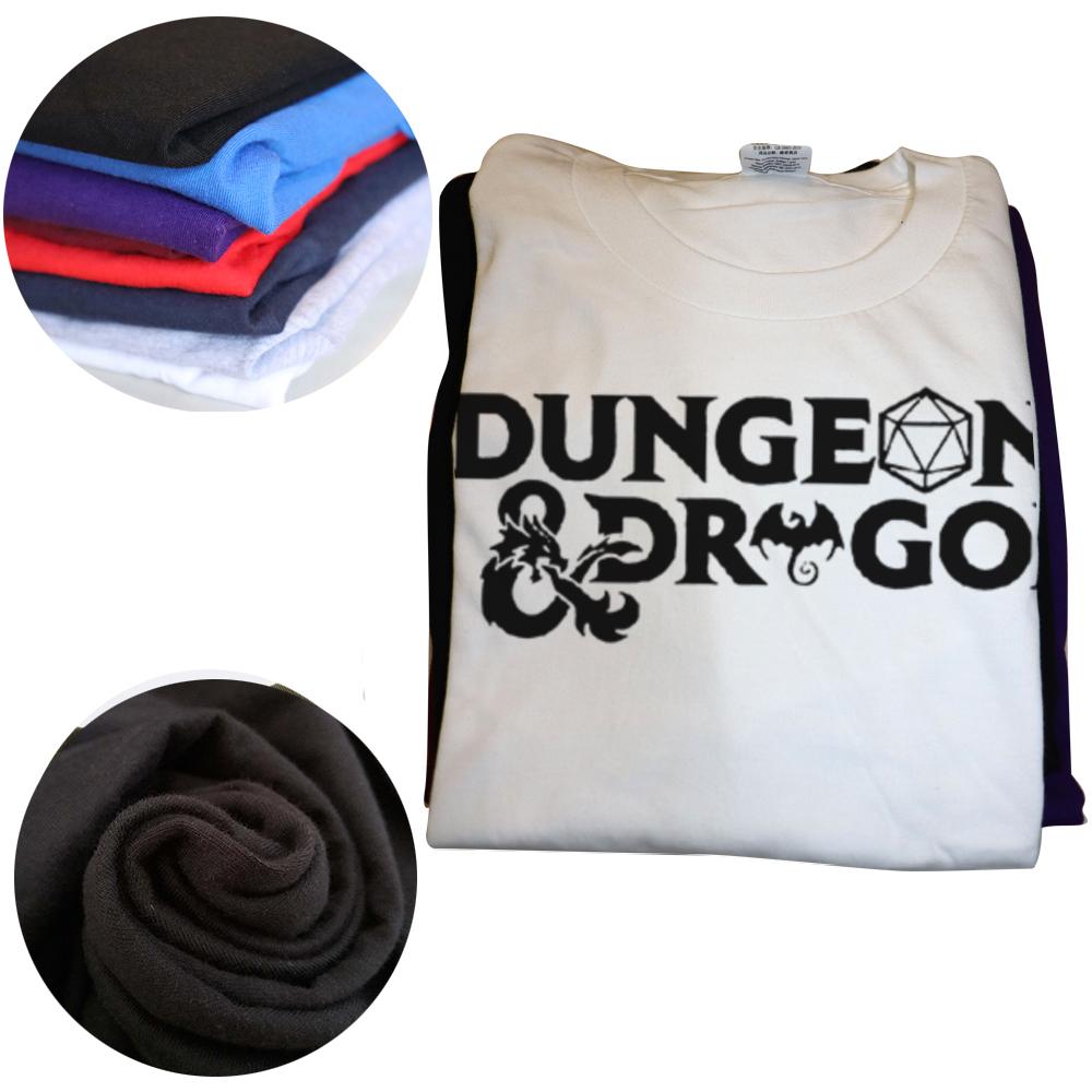 Summer Dungeon And Dragon Game Fans Men Women's T Shirt Outfits Vintage Tee Shirt T-Shirts 100% Cotton Printed Clothing