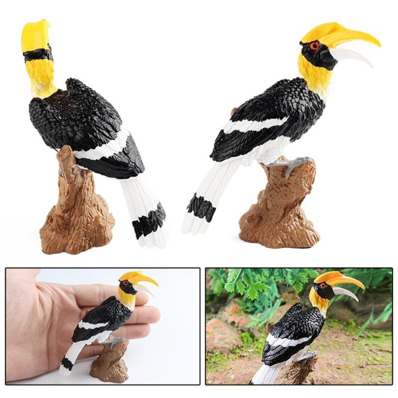 Realistic Toucan Figure Observation Display Static Model Statue Bird Figurine Playhouses Layout Kids Basket Stuffings