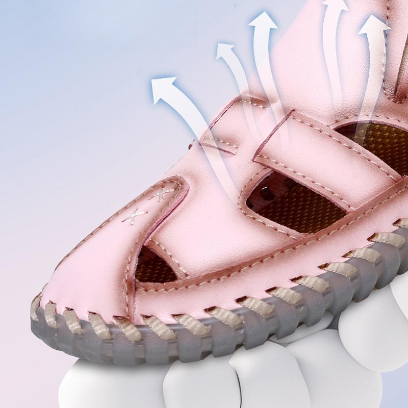 Women's Leather Sandals Casual Shoes Summer Beach Sandals