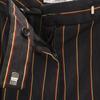 ALBERTO BIANI made in Italy Gestreiftes Muster Knöchellange Hose 42 Anthrazitgrau Damen Gebraucht