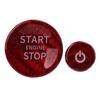 Carbon Fiber Engine Start Stop Button Sticker Cover Trim Replacement for Land Rover Defender