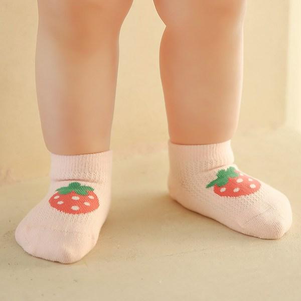 Set 3 piese șosete cu plasă Bevenys baby point, produse coreene pentru bebeluși