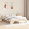 Natural Wooden Bed Frame 140 x 200 cm Solid Pine Wood