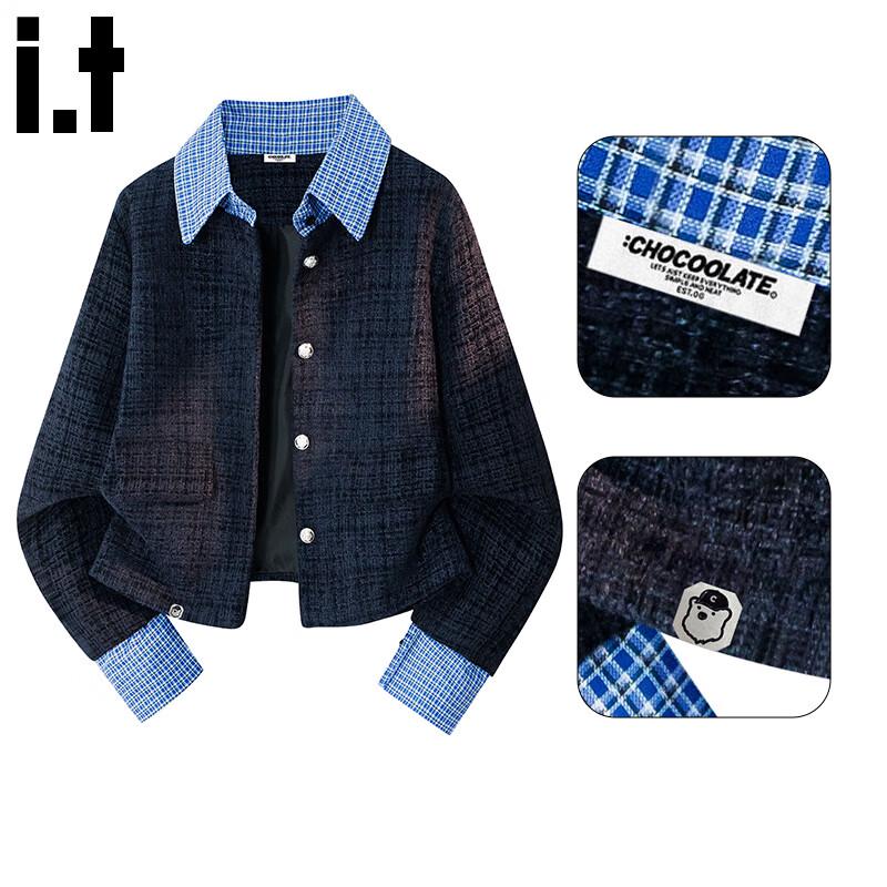 

CHOCOOLATEit Women s Faux Two-Piece Tweed Short Jacket L