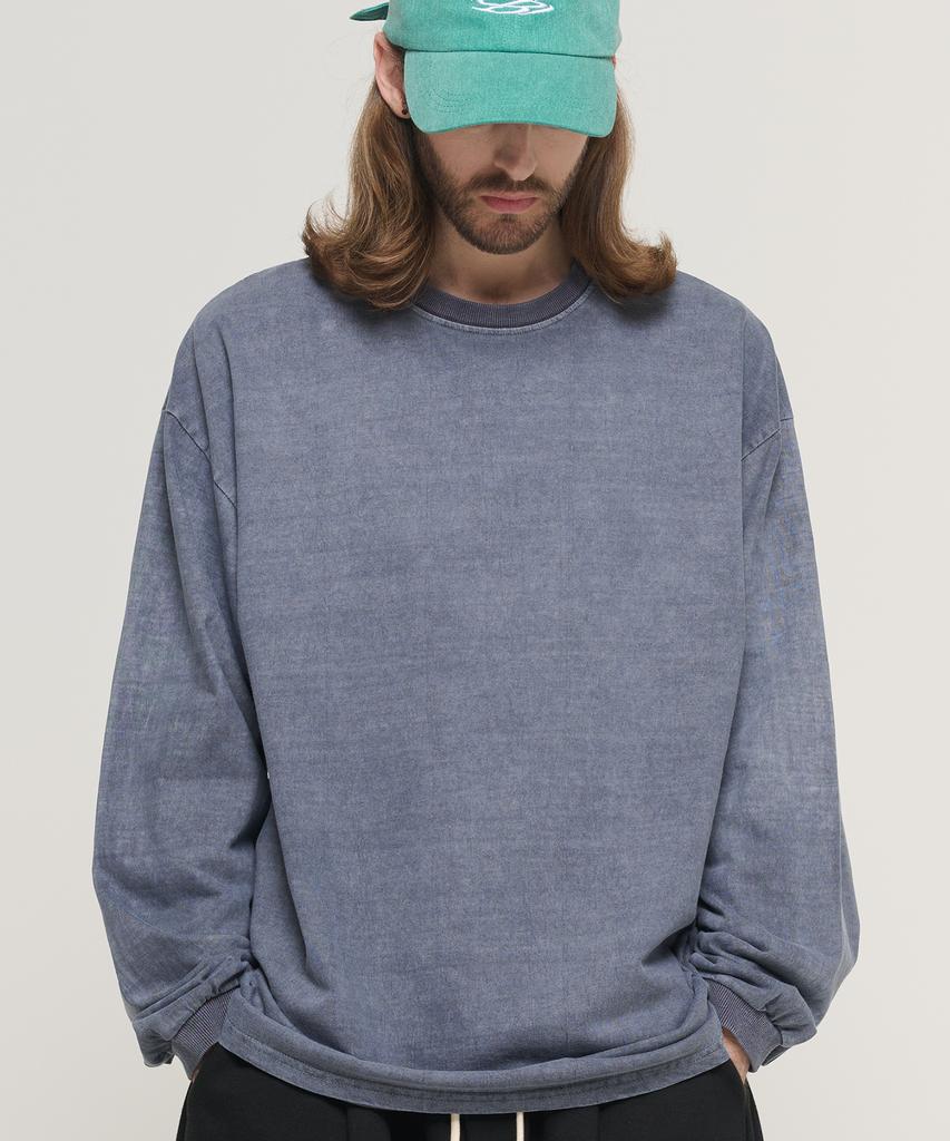 CARGOBROS Pigment Plan Oversized Long Sleeve (Blue)