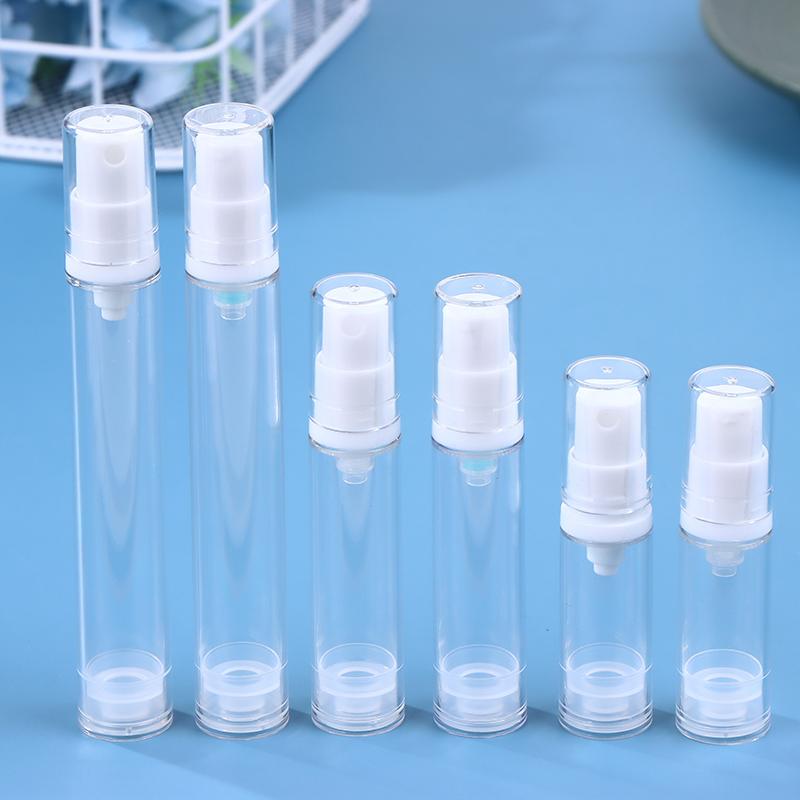 5/10/15ml Mini Portable Vacuum Press Type Bottle Empty Liquid Lotion Spray Bottle Refillable Makeup Cosmetics Perfume Container
